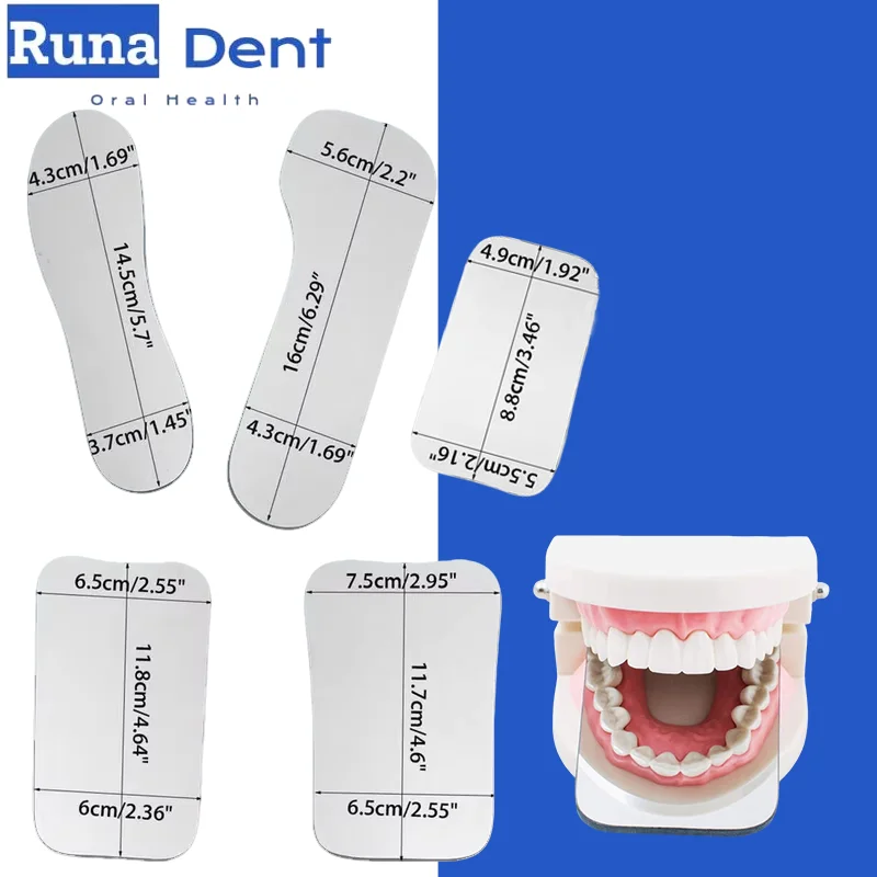 Rhodium Dental Mirror Ultra Bright Double Sided Intraoral Photographic Glass Cavity Inspection Tool