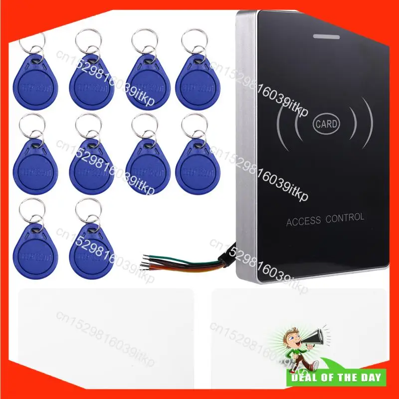 BAAY RFID 도어 액세스 제어 시스템 9-24V 전원 듀얼 주파수 IC/ID 카드 리더기 (2개 마더 카드 포함) 20000 카드 저장 캡
