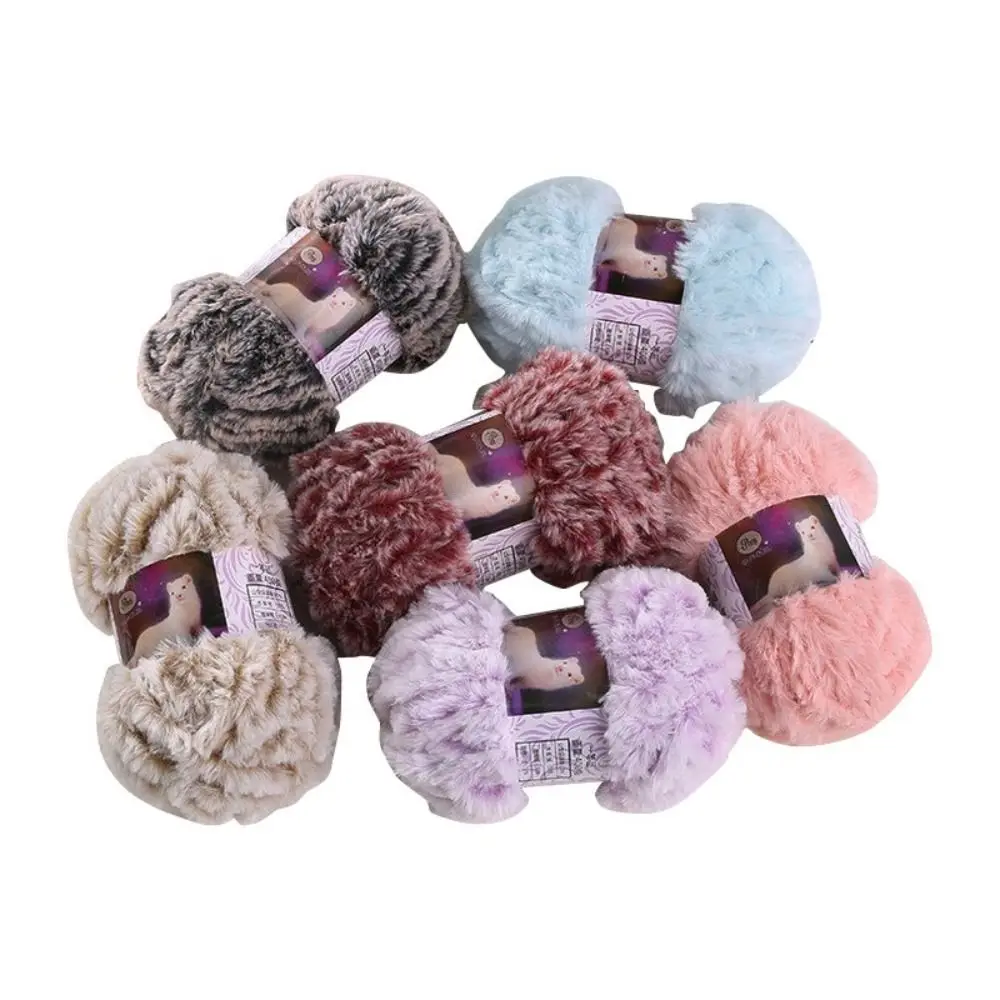 

DIY Sweaters Dolls Hand-woven Chenille Yarn Soft Thin Coral Velvet Yarn Knitting Crochet Yarn Scarf
