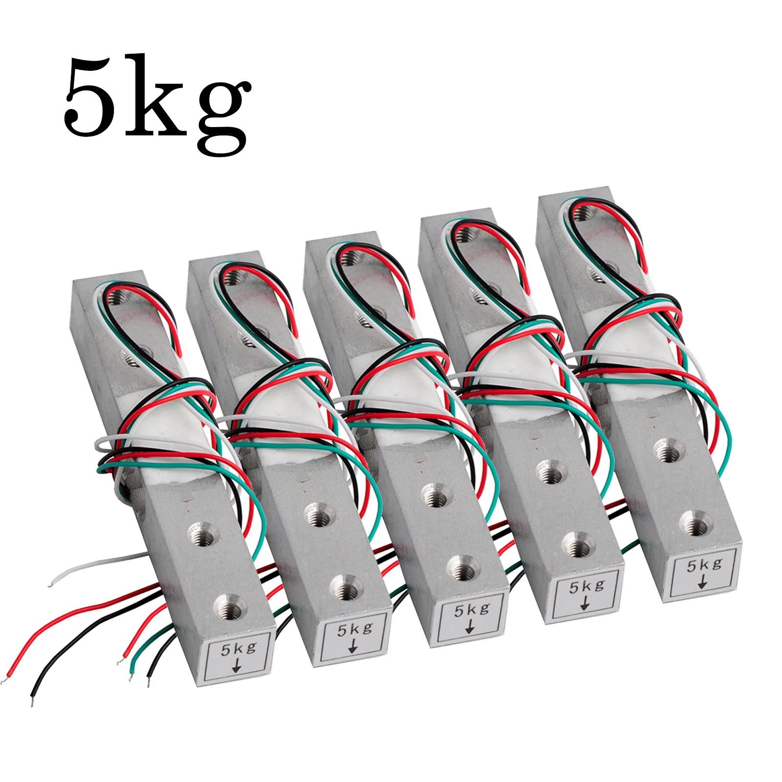 DIYmalls 5/10PCS 1kg 2kg 3kg 5kg 10kg 20kg Wägezelle Wägezelle Gewichtssensor Elektronische Waage Aluminiumlegierung Wiegesensor für HX711 AD 10