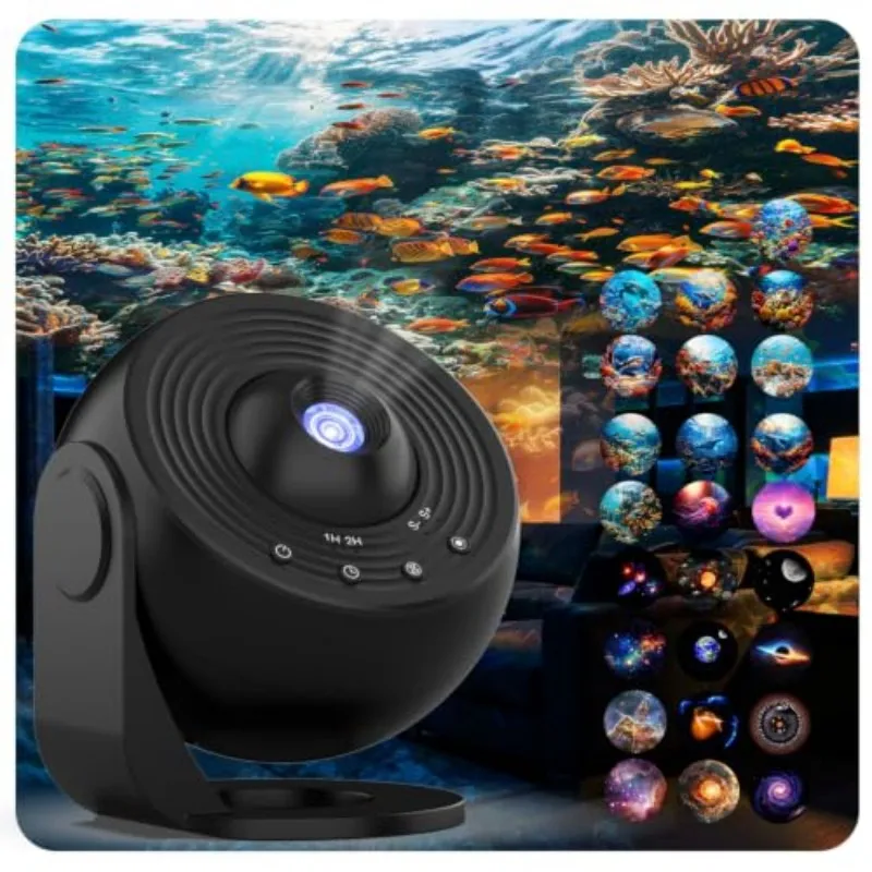 Galaxy Projector Pro 25 in 1 Planetarium Star Projector Solar System Ocean 360° Rotating LED Nebula Ceiling Projector For Bedroo