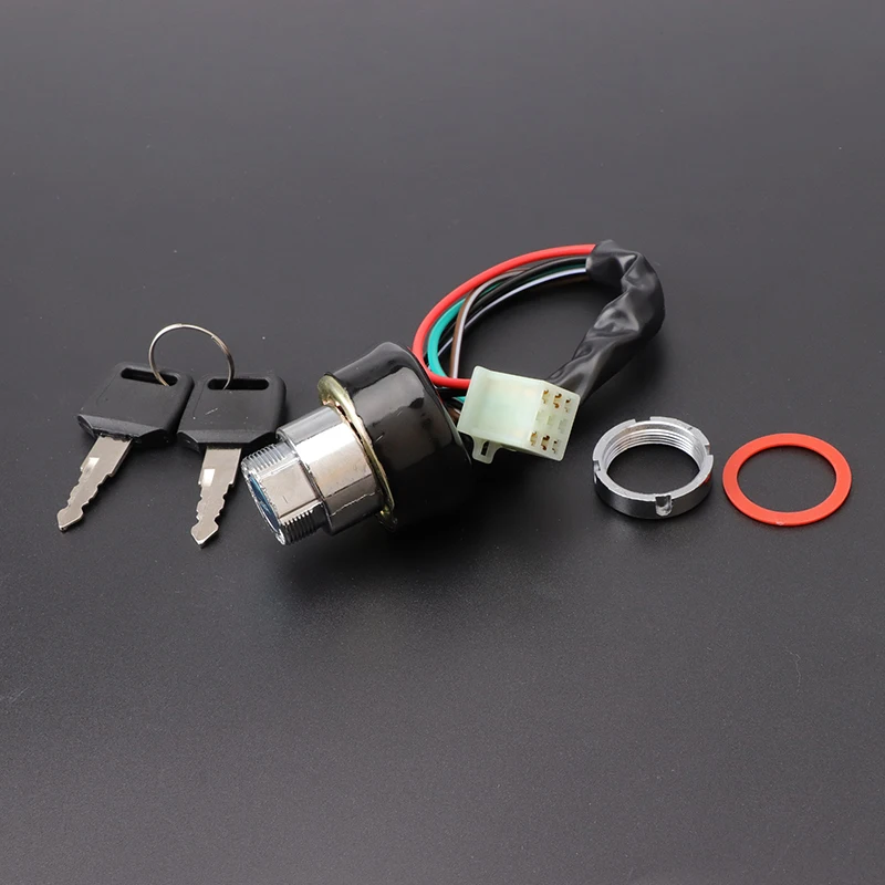 

Motorcycle Ignition Switch 3 Position 6 Wire With 2 Keys for Harley Yamaha Honda Suzuki Scooter ATV Dirt Bike Go Kart Car parts