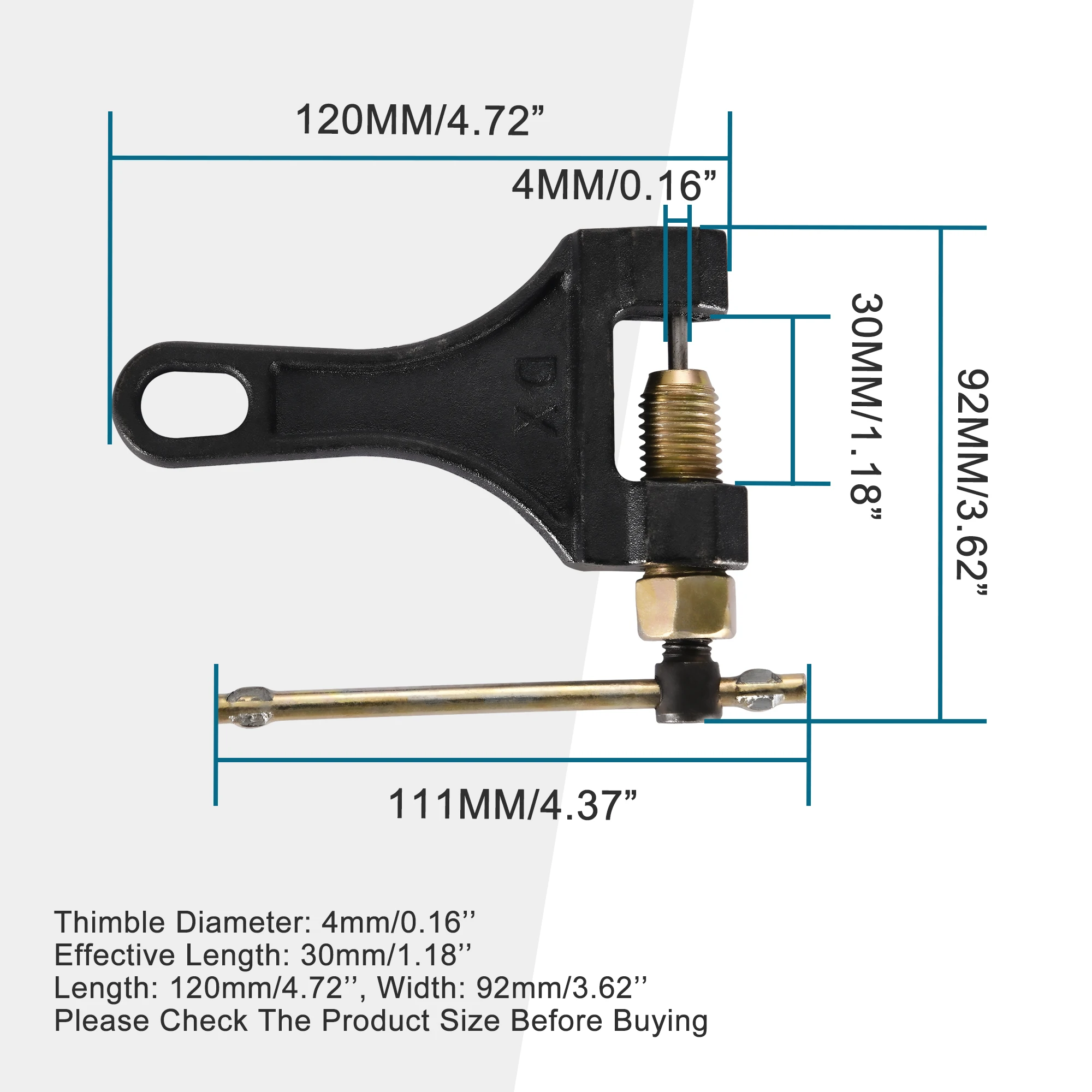 GOOFIT Motorcycle Chain Breaker #428 520 525 528 530 Chain Link Removal Separator Chain Tool for Scooter ATV Dirt Pit Bike