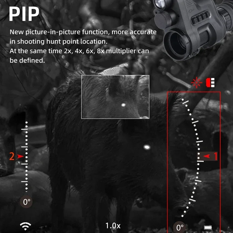 HENBAKER NV710S 사냥 야간 투시경 단안 야간 투시경 적외선 야간 투시경