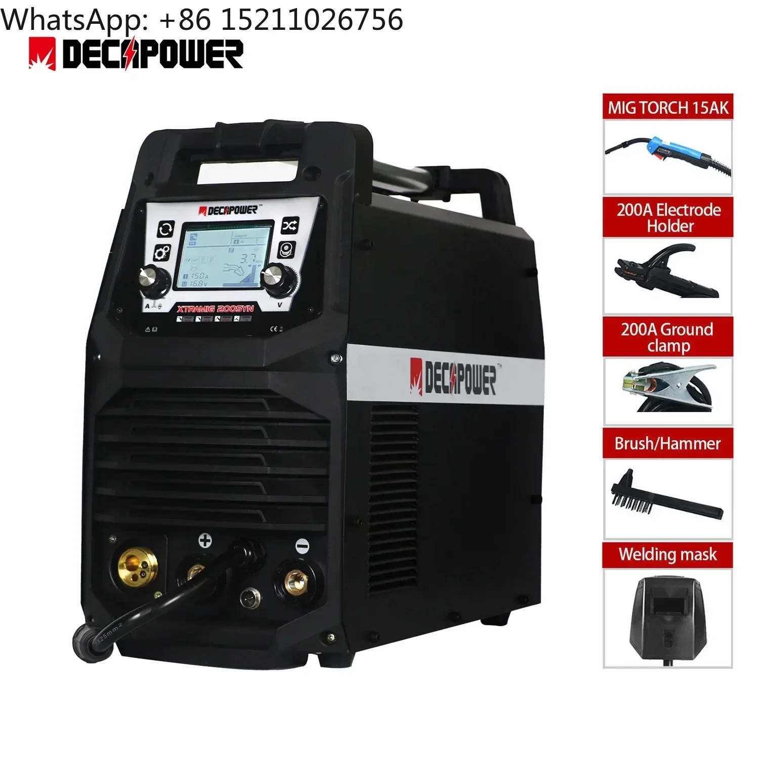 - NO GAS FLUX WIRE INVERTER WELDER XTRAMIG 200 GASLESS MIG WELDING MACHINE