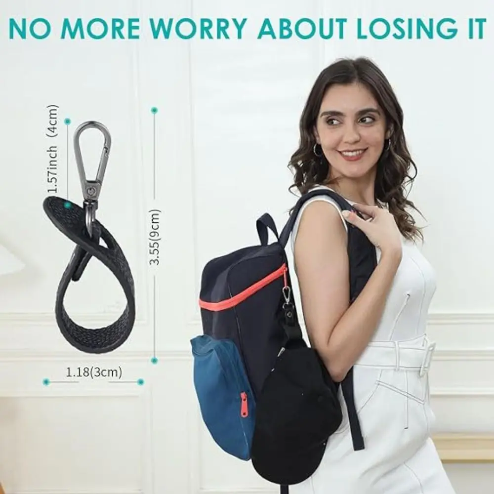 ポータブルPUレザーゴルフ野球帽クリップ、バッグクリップ、ソリッドカラー旅行用帽子クリップ、帽子ストラップ、財布バックル、帽子ホルダー、アウトドア用