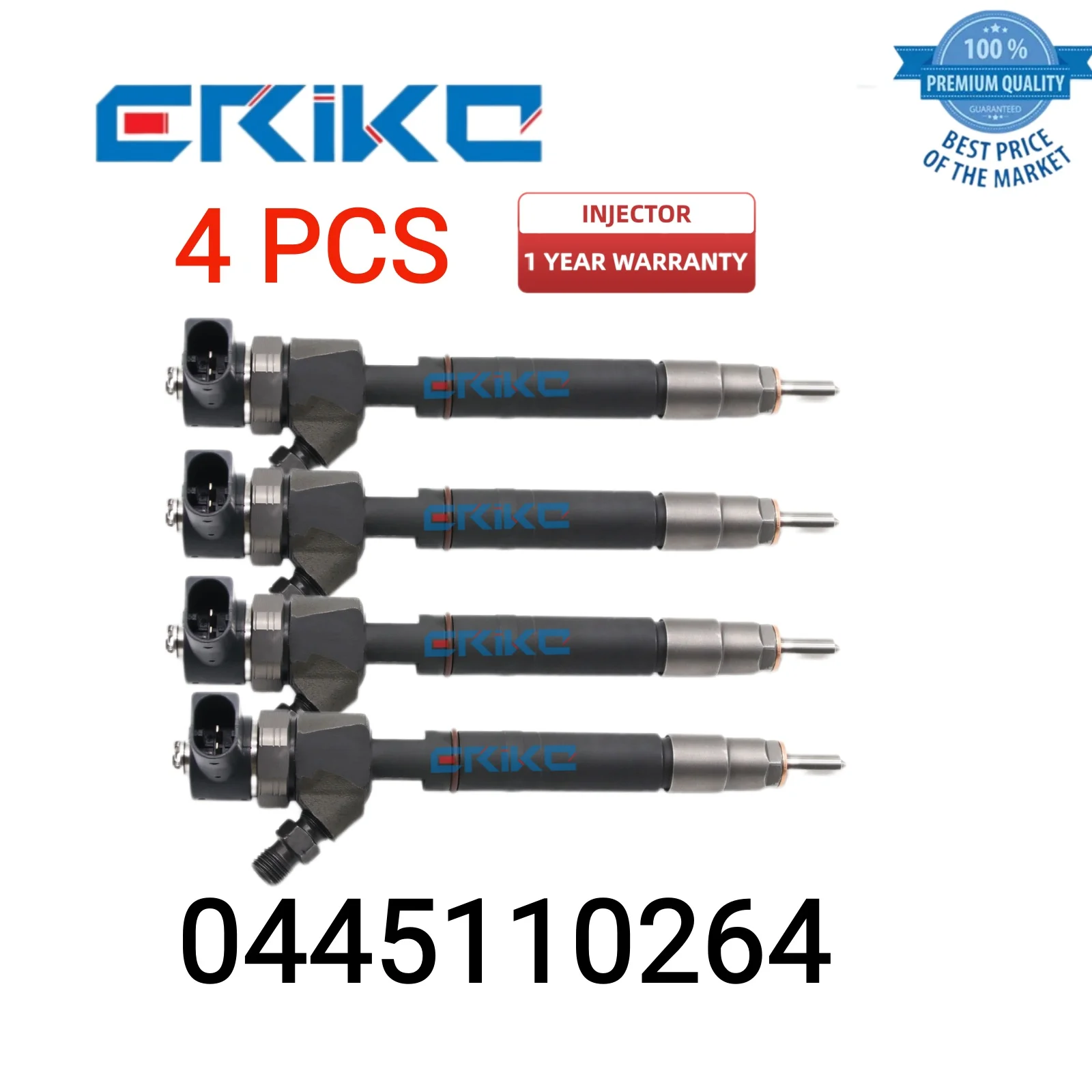 4 PCS 0445110264 Original Fuel Injector 0 445 110 264 Injector 0445 110 264 Popular Injector 0986435115 6 for MB: 6460700487