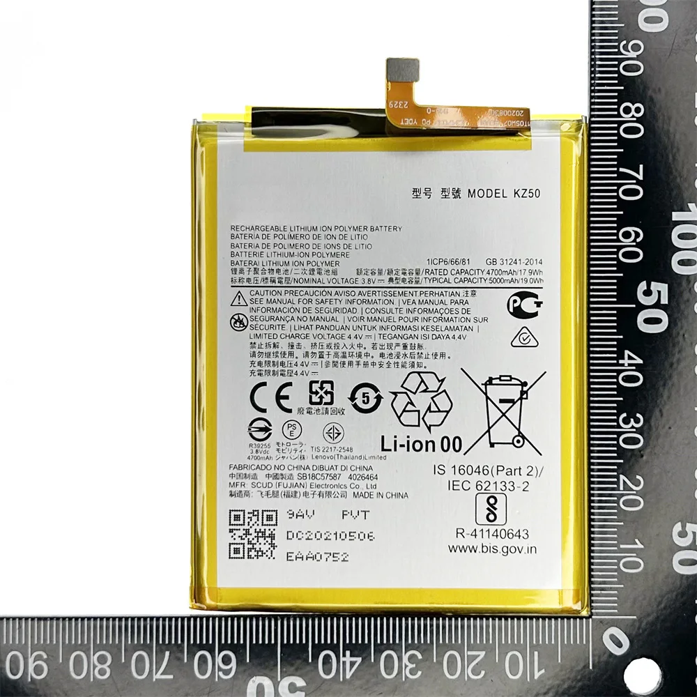 100% Original Genuine KZ50 Battery For Motorola Moto G8 Power XT2041 5000mAh Repalcement Mobile Phone High Quality Batteria