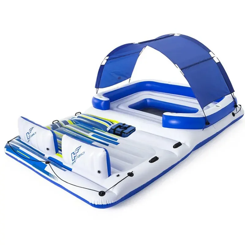 Water tent floating table multi-person sunshade floating bed island swimming air cushion bed floating mat inflatable