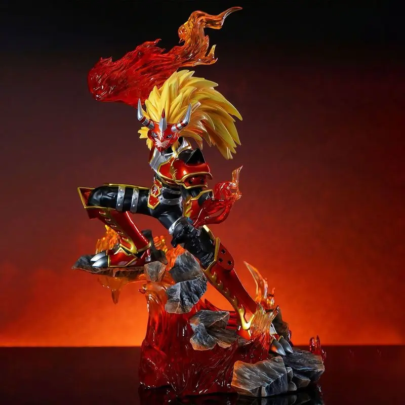 Figurka Anime Digimon Zombie Car Agnimon Model do Składania Figurka Akcji Ozdoba Statuetka Kanbara Takuya na Prezent Urodzinowy dla Dzieci