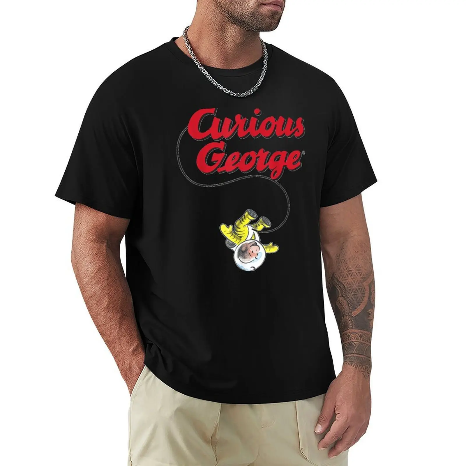 Curious George Space Explorer George. T-Shirt gifts for boyfriend tees tshirts personalised plain t shirts men