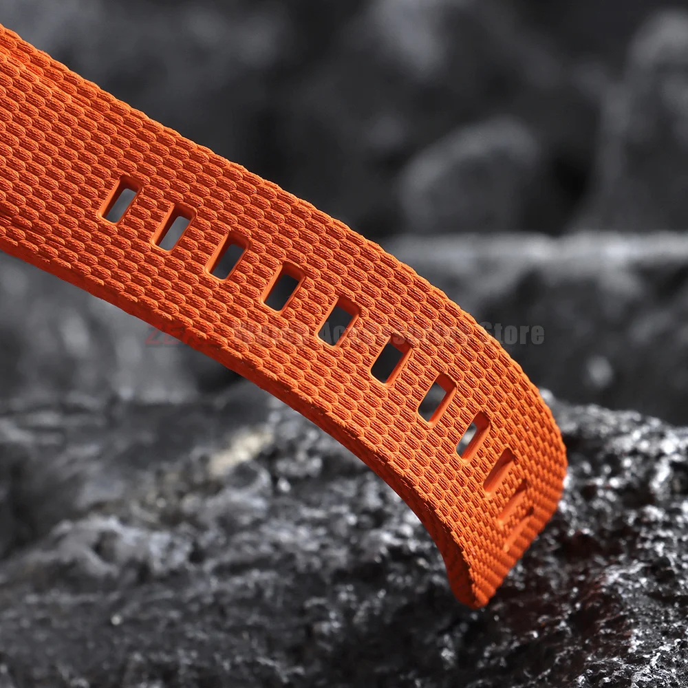 Gebogenes FKM-Gummi-Uhrenarmband mit Schnellverschluss für Omega, Rolex, Seiko, Longines, Tissot Armband 20mm 21/22mm – Detail 8