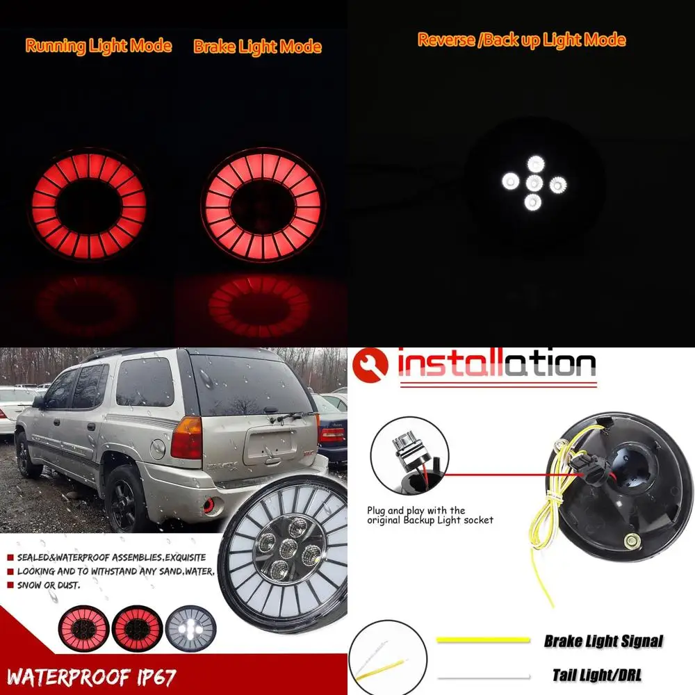 

2006-2009 Pontiac Solstice & 2002-2009 GMC Envoy Clear Lens Rear Bumper Reflector Tail Brake Reverse Backup Light