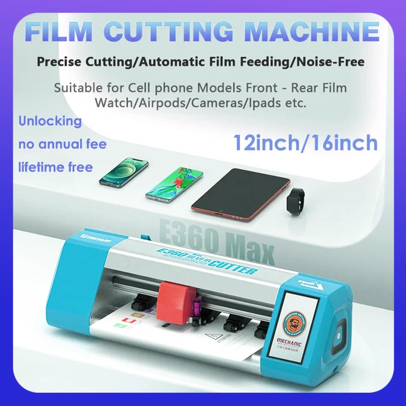 

MECHANIC E360 Intelligent Film Cutting Machine Unlimited Cutting Universal Flexible Hydrogel Film Cutter for 12/16 Inch Screen