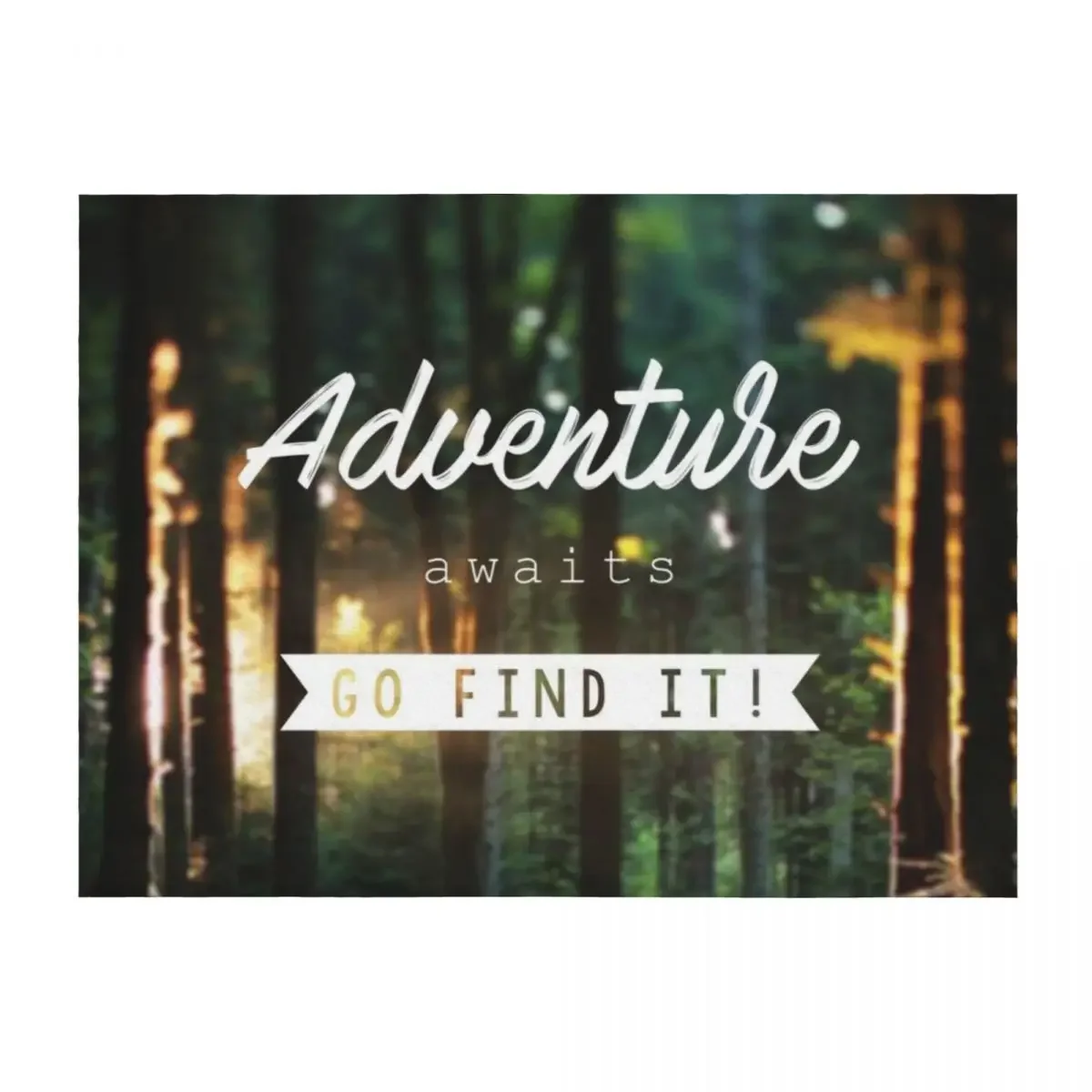 

Adventure awaits go find it! Throw Blanket Blankets Sofas Of Decoration Furry Vintage for sofa Blankets