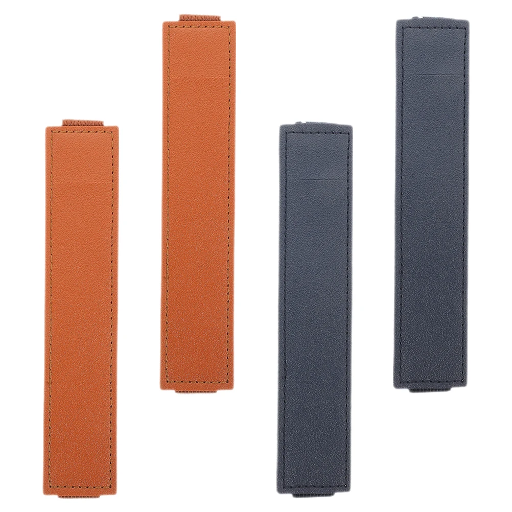 

4pcs Black Brown Elastic Pen Sleeve for Notebook Capacitive Pen Holder Journal Pencil Case Fabric