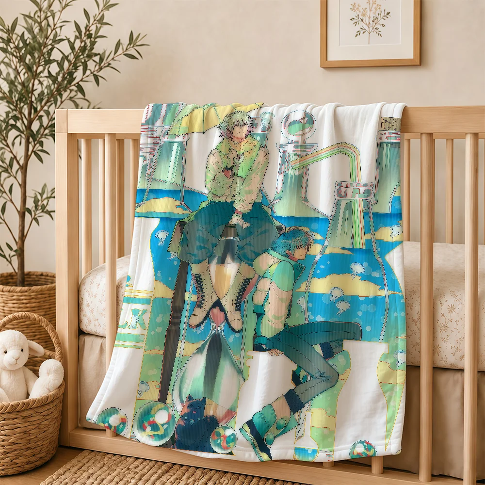 Anime D-DRAMAtical Murder Blanket For Plush Throw Soft Warm Knee For Bedroom Living Room Bed Sofa Camping Picnic Office Gift