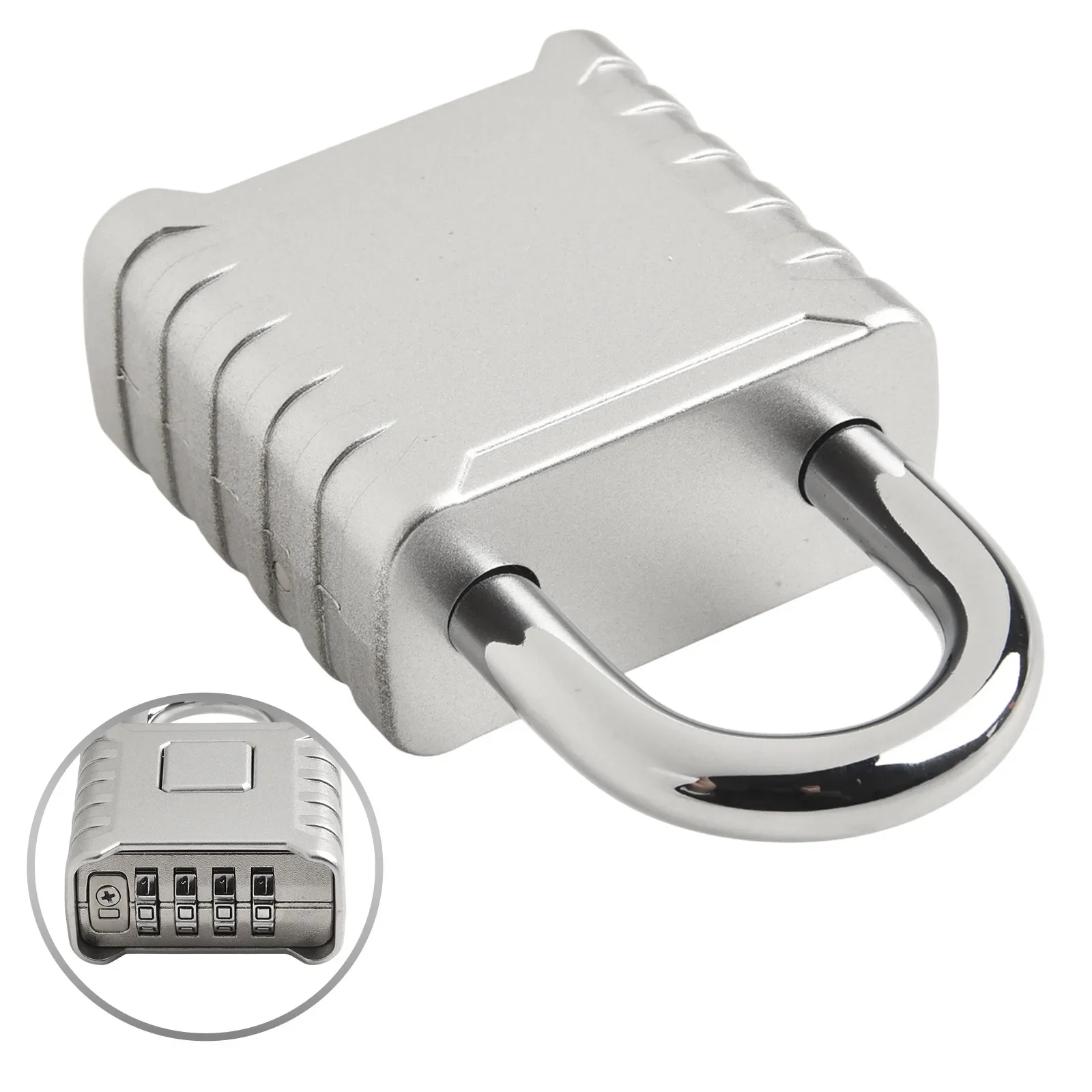 1pcs Password Lock Padlock Four-digit Number Password Lock Zinc Alloy Anti-theft Security Combination Padlock Hardware