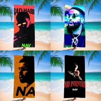 Rapper NAV REAL ME Towel Beach Towel Large Size Outdoor Travel Camping Absorbent Beach Towels SuperSoft Summer Swimming Towel