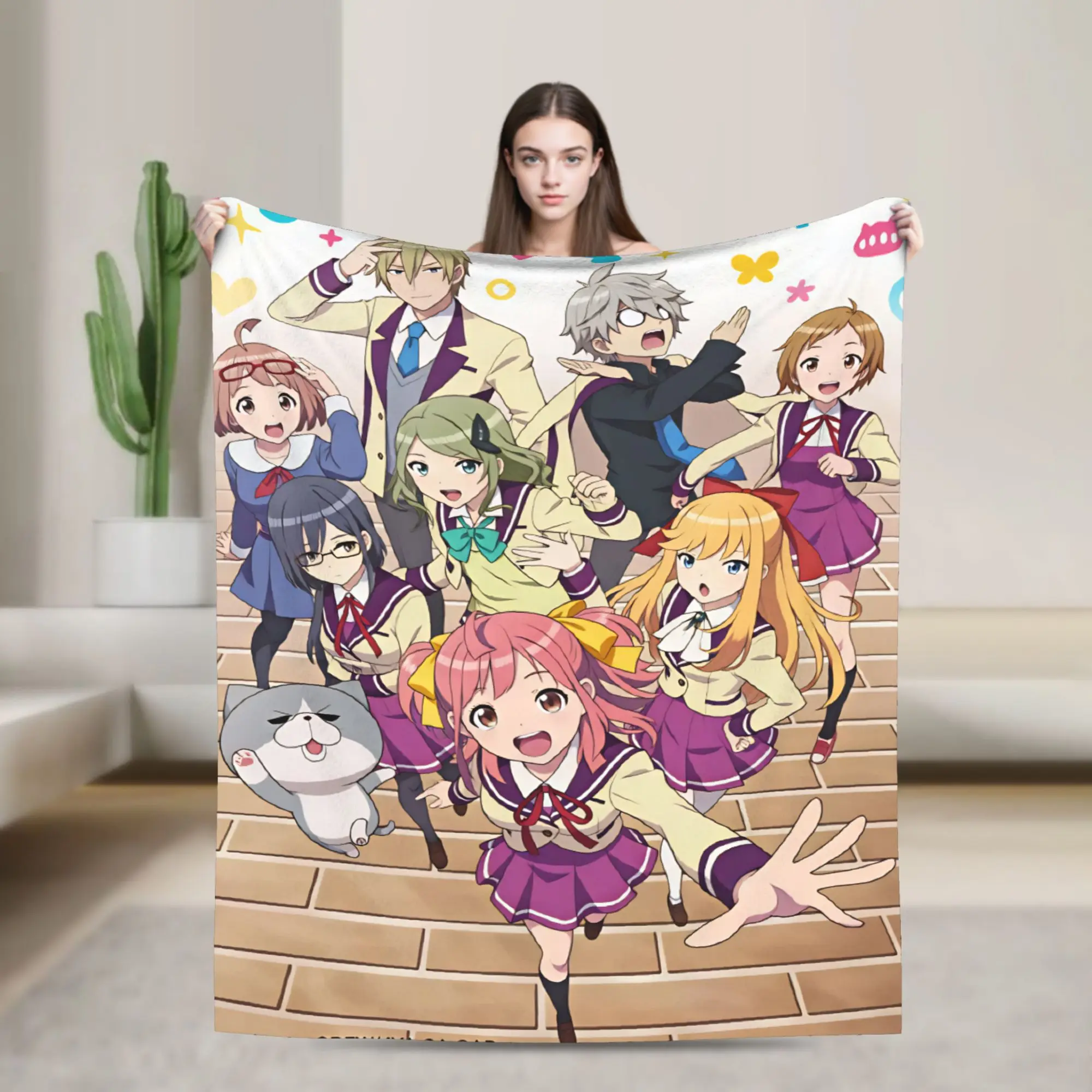 rui kamishiro tenma tsukasa  Blankets  Warm Soft Funny Plush Bedding Throws For Couch Chair Camping Flannel Bedspread Bed Cover