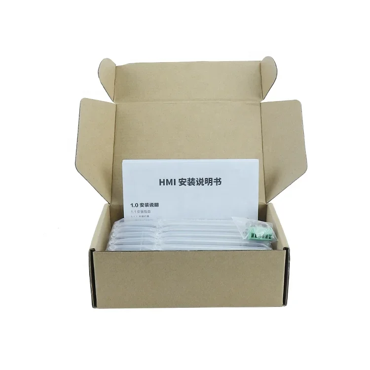 Industrial 7 Inch Human Machine Interface Ethernet Modbus Packing Machine PLC Controller