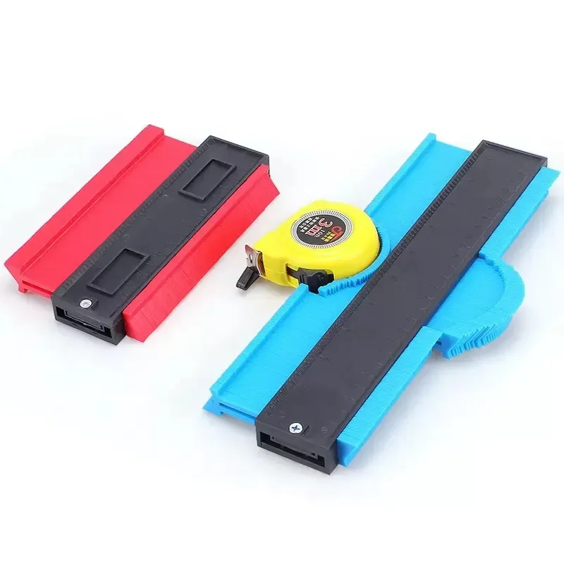 Profile Contour Gauge line Copier Ruler Cutting template Construction Woodworking Measuring instrument ceramic Tiling tiles tool