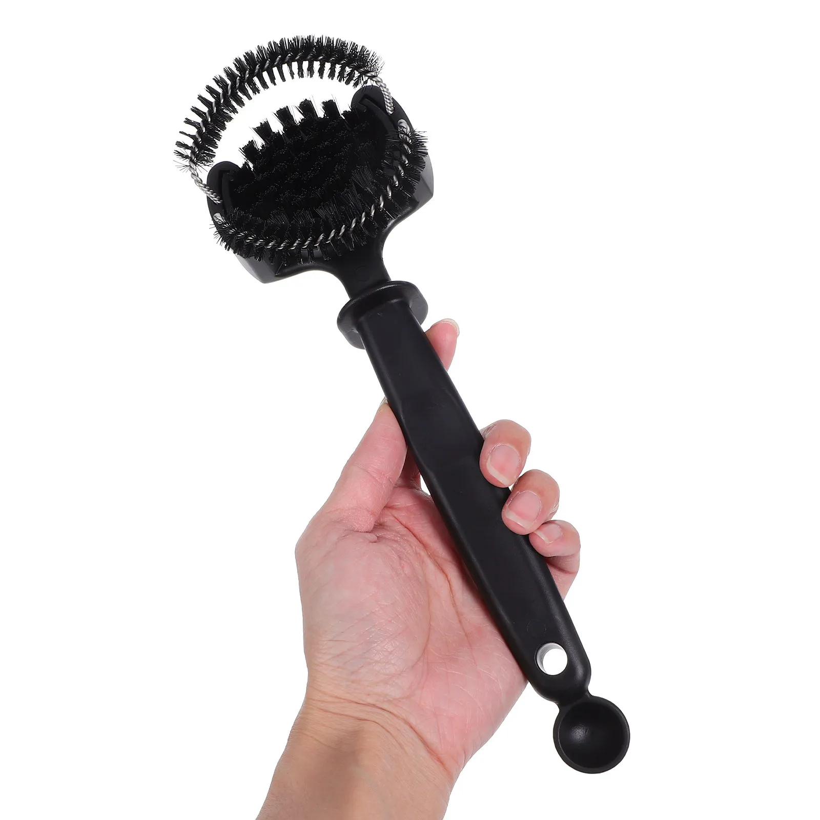 Detachable Bristles Espresso Brush Handle Coffee Machine Cleaner Spoon Group Head Cleaning Multipurpose Tool Espresso Brush