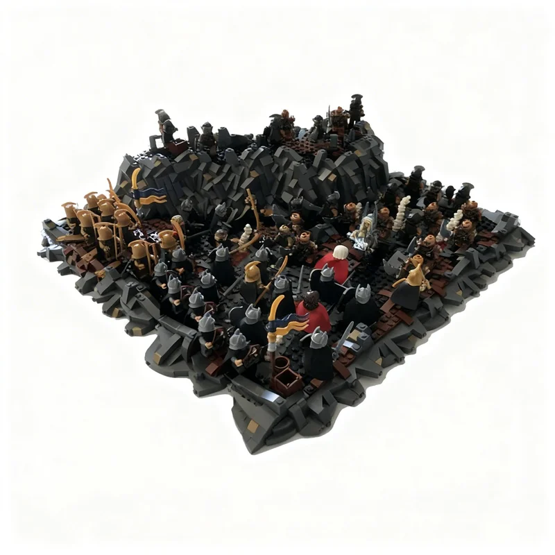 2171 Teile MOC Der Letzte Bund Hobbit Herr der Ringe Modellbausatz Spielzeug Konstruktion Weihnachtsgeschenke DIY Bausteine Idee Kinder