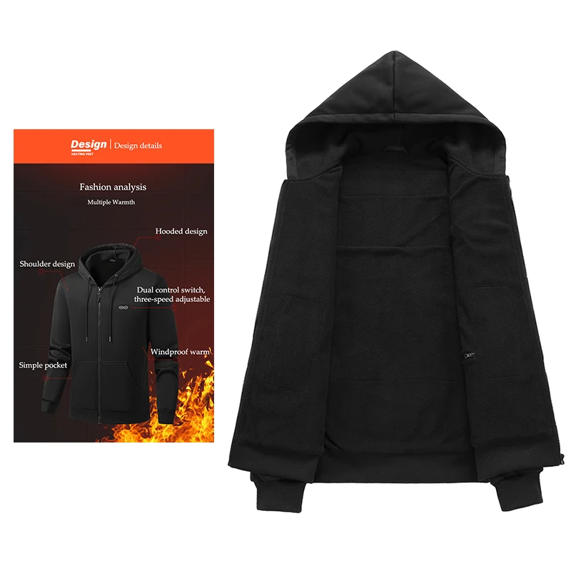 Winter Hoodie Jacket That Will Heat Windproof 17 Zones Electric Heated Hoodies Jackets Male Zipper Hoodie Winter Warm Sweatshirt 5 Winter Hoodie Jacket That Will Heat Windproof 17 Zones Electric Heated Hoodies Jackets Male Zipper Hoodie Winter Warm Sweatshirt 5