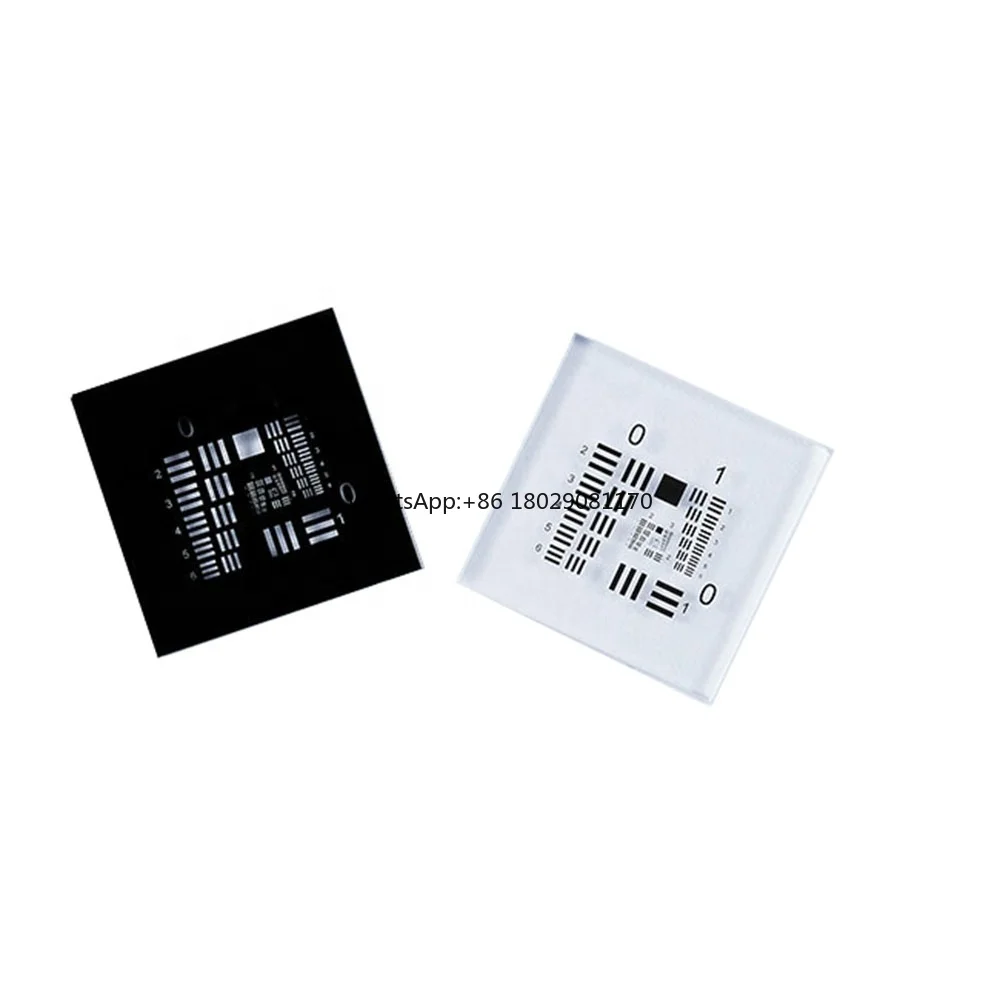 

High precision optical glass resolution chart board for evaluation of imaging system