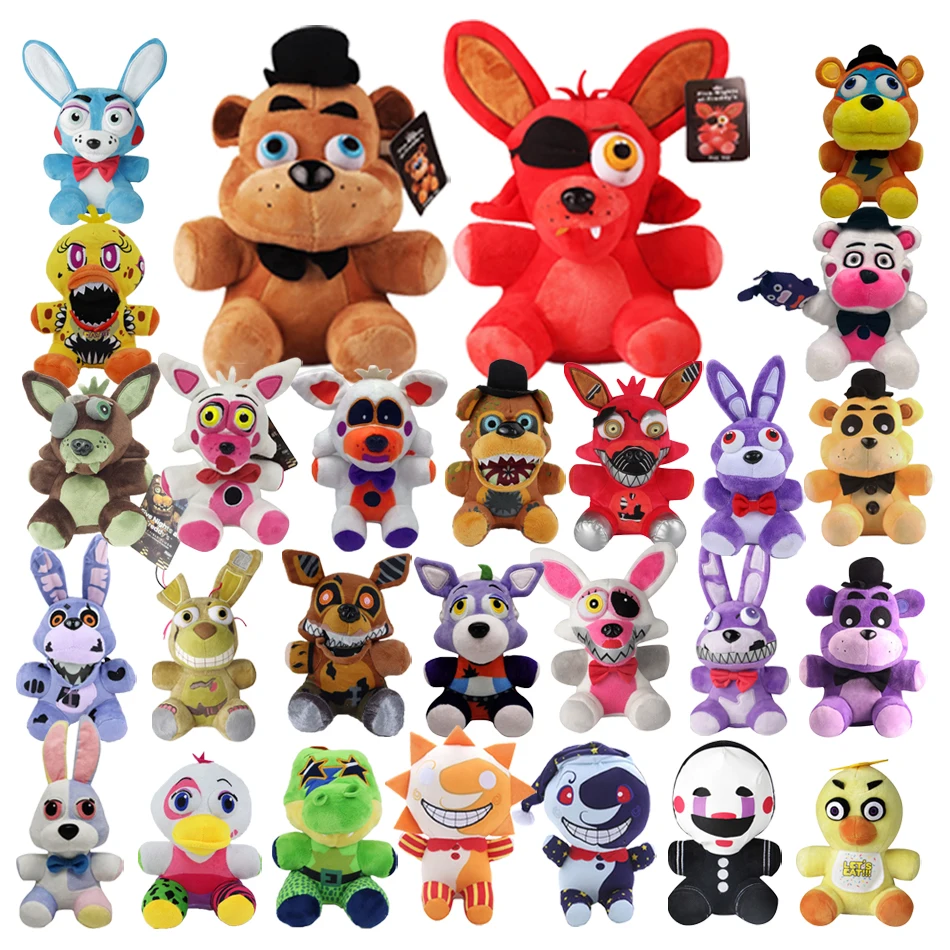 

Новая плюшевая игрушка 18 см по мотивам игры Five Nights at Freddy's (FNaF): милые персонажи Бонни, Медведь, Фокси. Мультяшные мягкие куклы Фредди для детей в подарок.