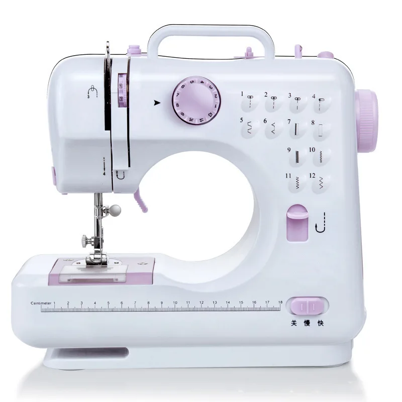 

FHSM-505 Multi-function Household Leather Stitching Tailoring Buttonhole Mini Electric Sewing Machine for Cloth