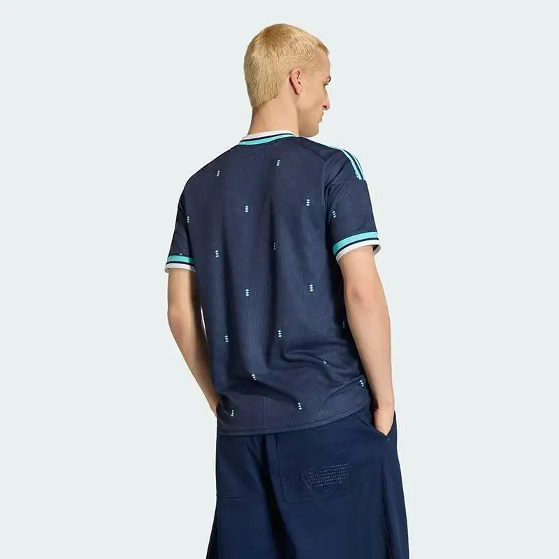 Hot 2026 Sport Adidas Germany Men Short Sleeve T Shirt Climacool Breathable V Neck Double Knit Casual Jersey JN2074 3