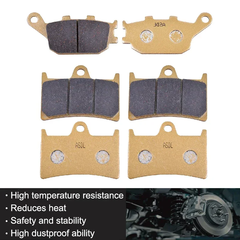 

Motorcycle Part Front Rear Brake Pads Disc Tablets For YAMAHA FZ-6 FZ 6 FZ6 S2 Naked Non ABS 4 Piston Caliper 5S51 5S5 2007-2009