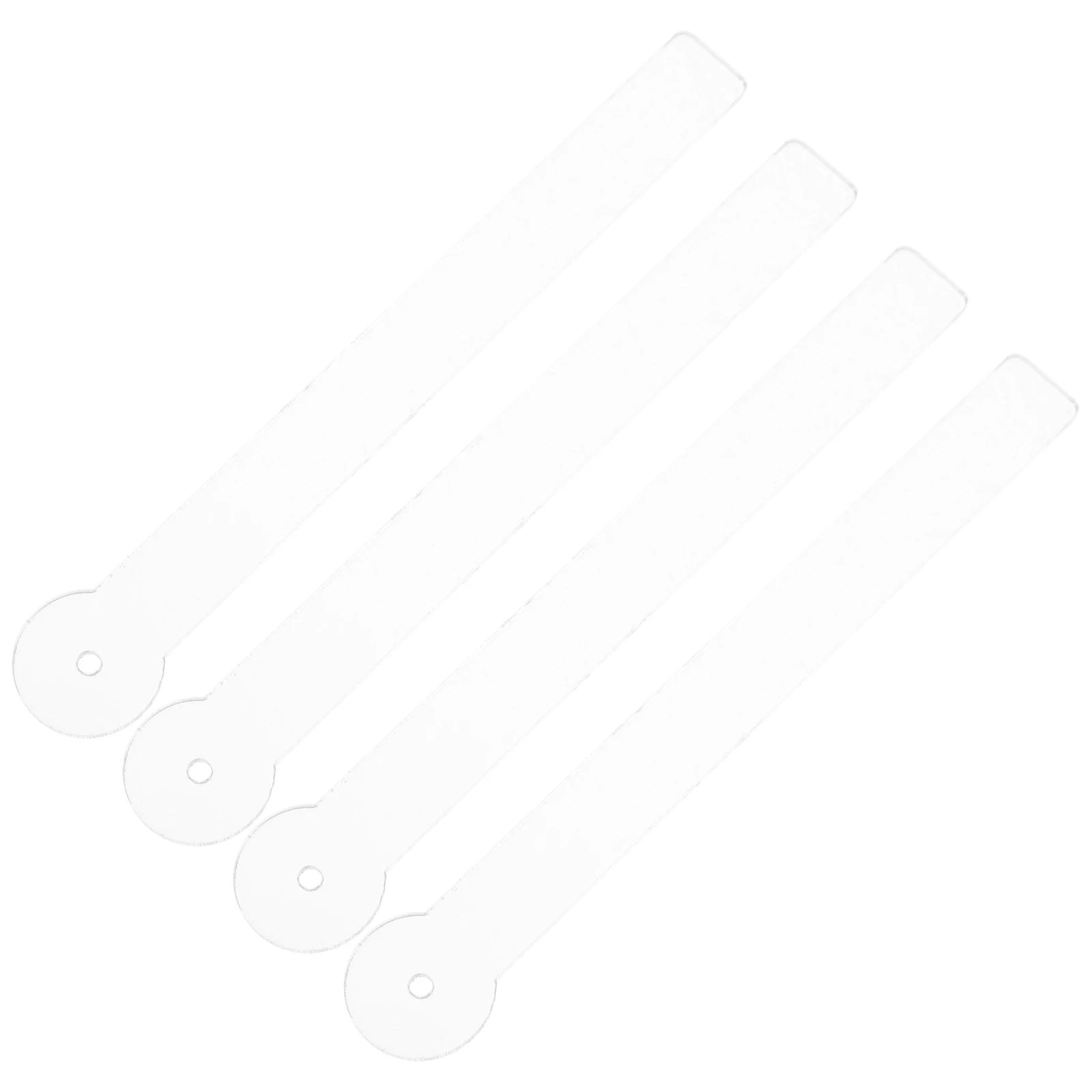 

4 Pcs Earring Sticks Display Strip Clear Acrylic Tools Bend Style Jewelry Storage Rack Stud Showcase