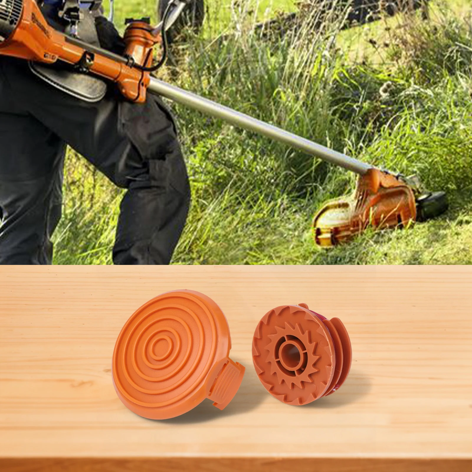 Spool and Cover for WORX WG105 WG106 WG108 WG109 WG112 WG113 WG117 WG118 Trimmers Designed for Maximum Efficiency