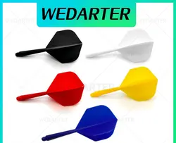WEDARTER 28pcs Professional Dart Flights 2BA Screw Soft In-one Integrated Dart Flights and Shafts  ，gifts