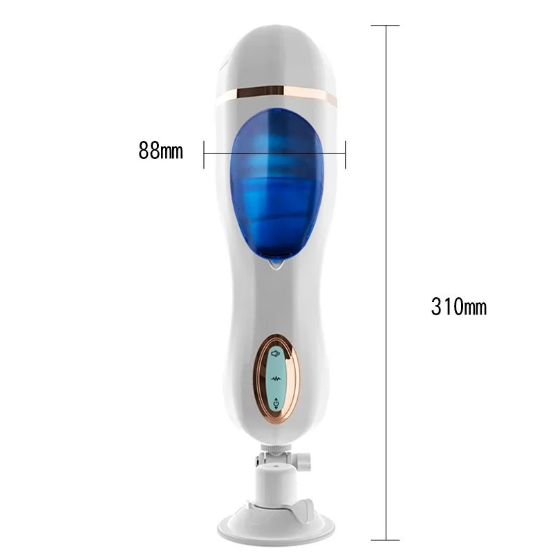 جهاز استمناء ذكر آلي - ضربة تهتز وتلسكوبية مع سرعات متعددة للتدريب بدون استخدام اليدين