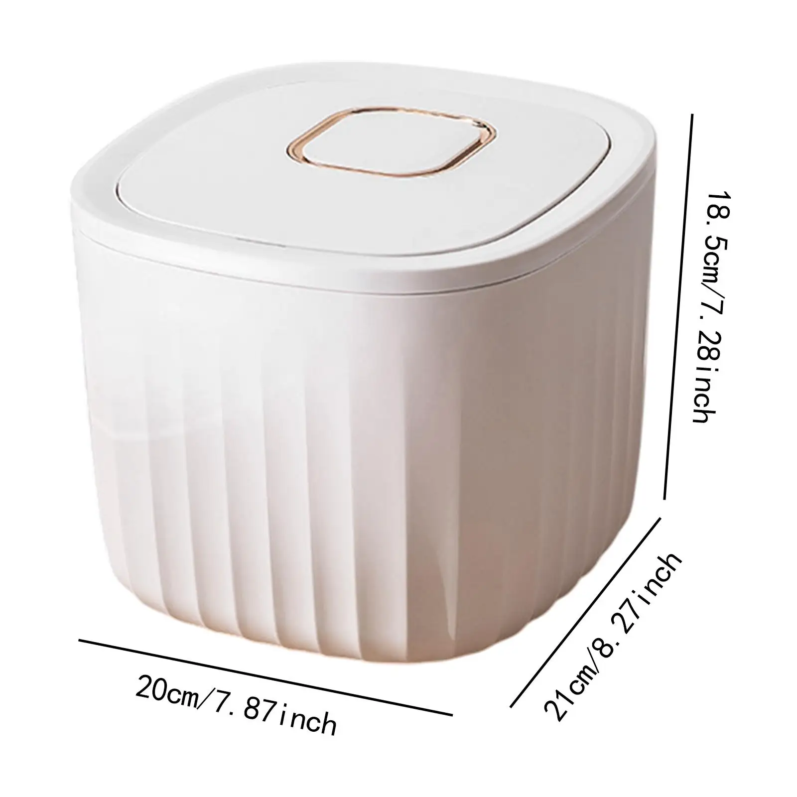 

Cereal Bucket, Rice Container, Airtight Canister Jar Can 11 lb with Locking Lid