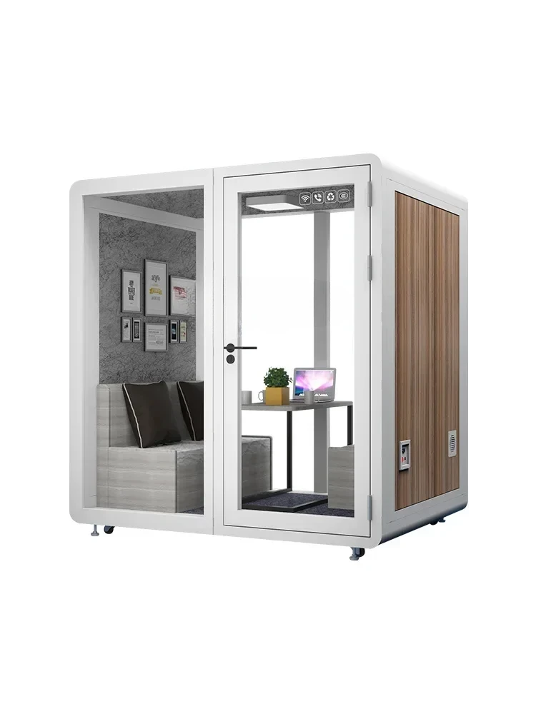 

cqyMobile Soundproof Room Home Karaoke Cabin Recording Studio Indoor Telephone Booth Piano Sleep Mute Warehouse