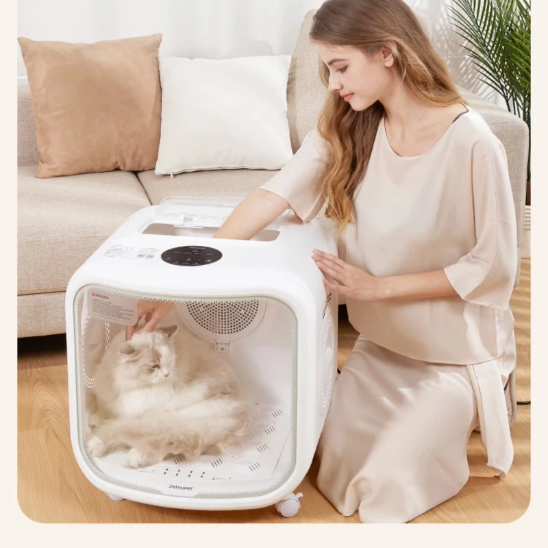 75L Cat Drying Box Pet Hair Dryer Household Silent Puppy Water Dryer Pet Products Cat Supplies Gatos Accesorios Mascotas