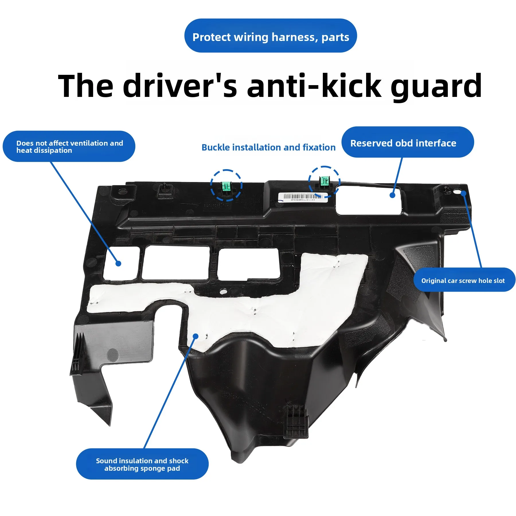 Good Quality New Good Quality NewFor Geely Monjaro Xingyue L 2021-2025 Driver's Anti Kick Plate Sound Insulation Protective Guar