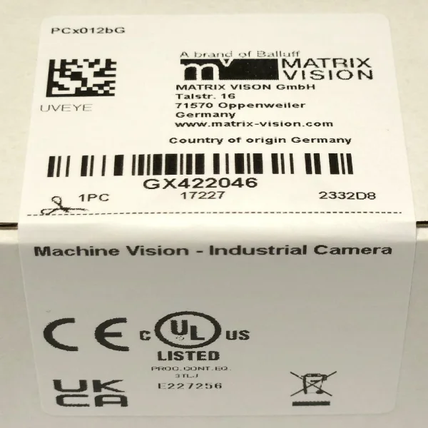 

Герметичная матричная система видения Bvs Ca Gxo 0124ag, промышленная машина, новая оригинальная точечная камера Plc