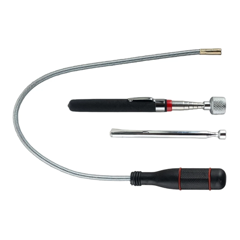 Alat Pickup Magnetik Teleskop Tongkat Magnetik Dapat Diperpanjang, Pengambil Tongkat Magnetik Portabel untuk Mengambil Baut Drop