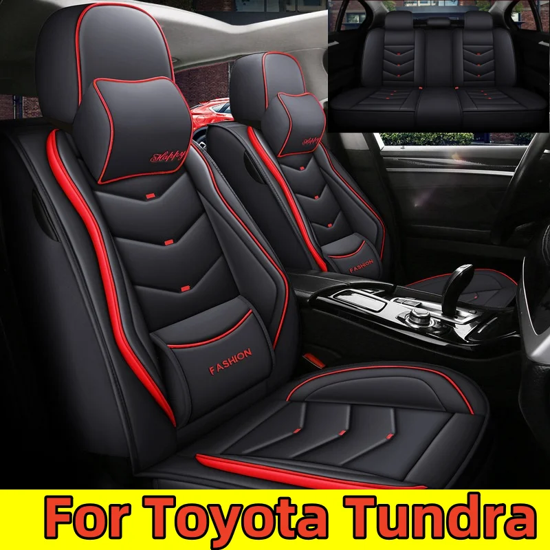

For Toyota Tundra Car seat covers are waterproof, made of artificial leather wear-resistant, fully wrapped, soft and comfortable