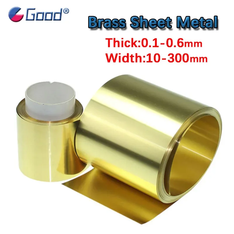 

1Meter Brass Belt Metal Sheets Foil Plate Thickness 0.1mm 0.2mm 0.3mm 0.4mm 0.5mm 0.6mm Width 10 15 20 25 30 35 40 50 - 300mm