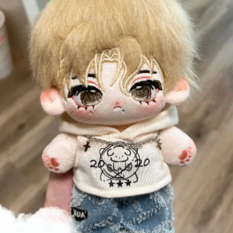 

20cm Stuffed Comics Backlight 20cm Cotton Doll Handsome Dress Up Plush Toys for Adults and Children To Collect As Gifts