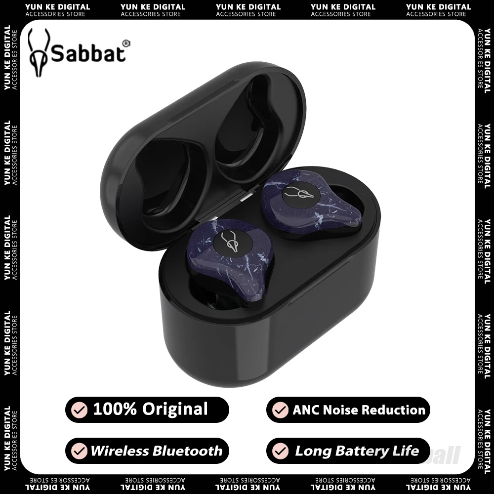 

Sabbat X12Ultra Wireless Bluetooth Earphone Waterproof TWS Earbud Hifi Sport Noise Reduction Earphones Long Battery Life Game