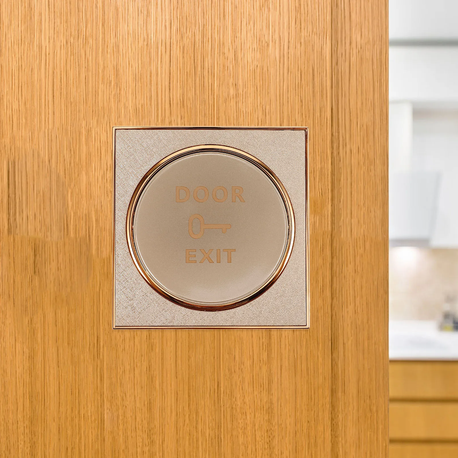 Push to Exit Button Door Access Control System Wall Panel One Piece Bracket Doorbell Wall Plate Push to Exit Button