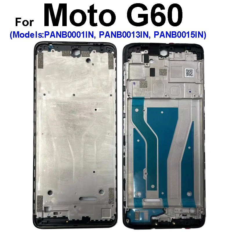 LCD Front Frame Chassis For Motorola Moto G10 G20 G30 G50 5G G60 G60S G10 Power LCD Screen Frame Bezel Plate Panel Repair Parts